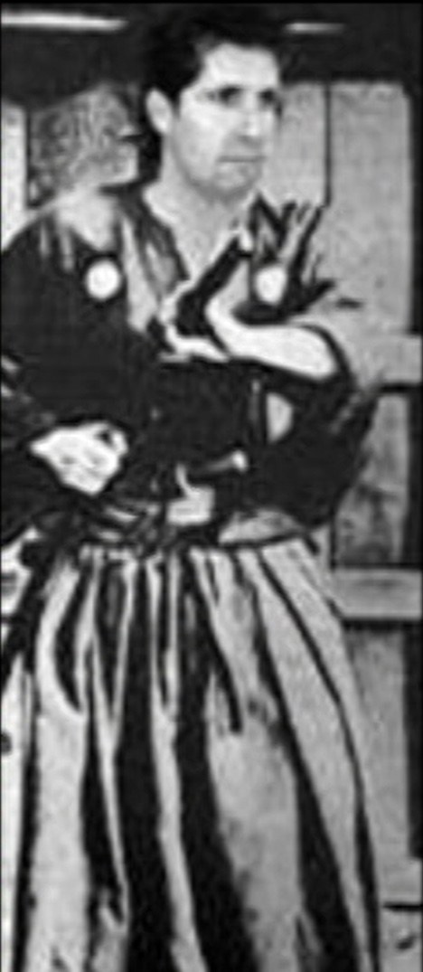 Mark Stephens in traditional samurai dress