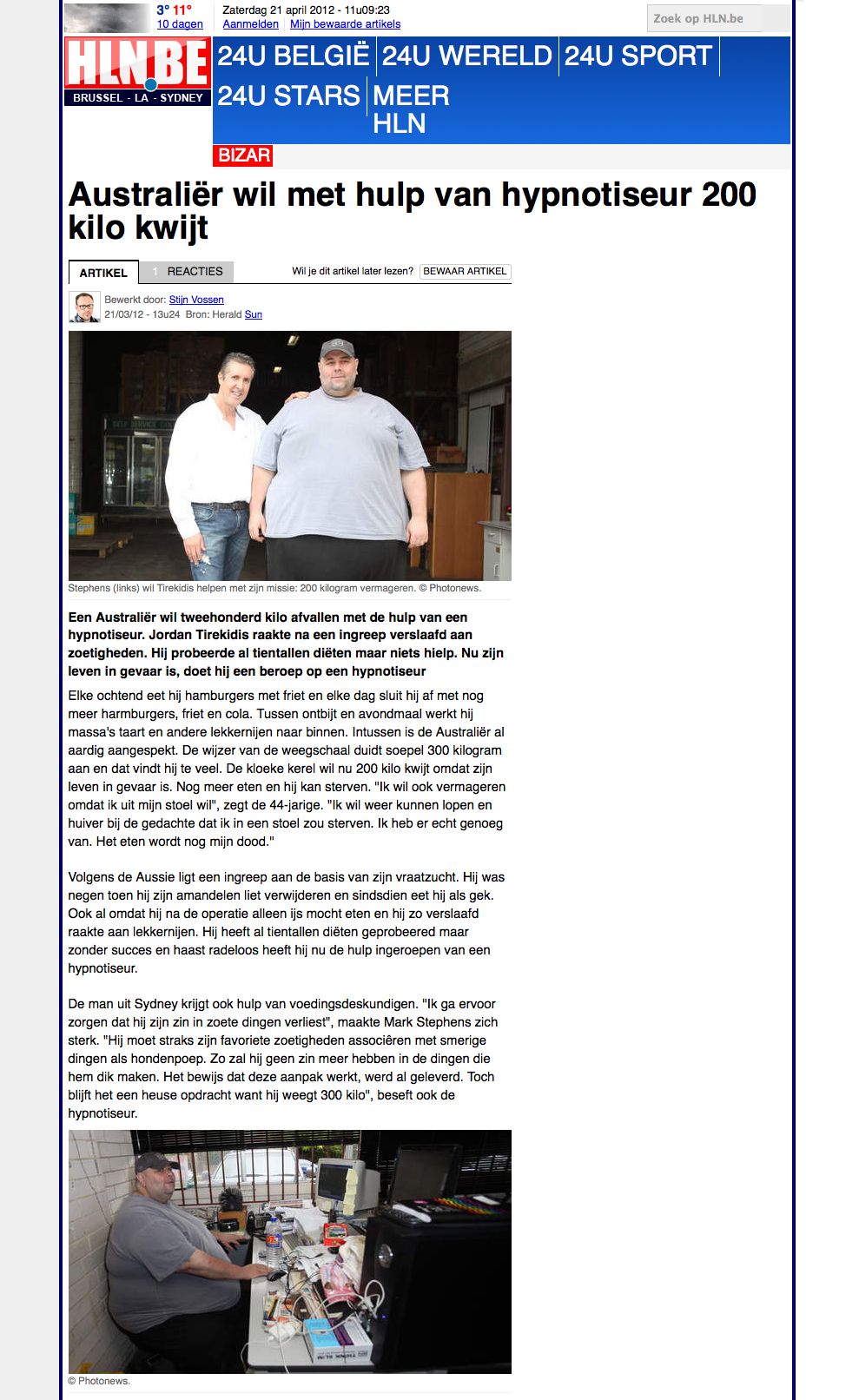 HLN article about Jordan and Mark