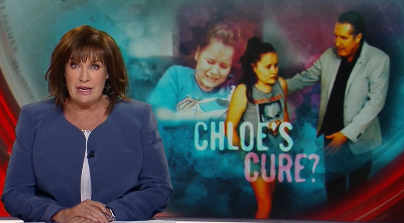 Chloe's story on A Current Affair, with Mark Stephens