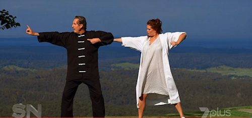 Mark and Tziporah doing Tai Chi, as seen on Sunday Night